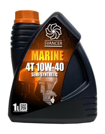 Масло для лодочных моторов SVANCER MARINE 4T Semi-synthetic SAE 10W-40 1л (SVM020)